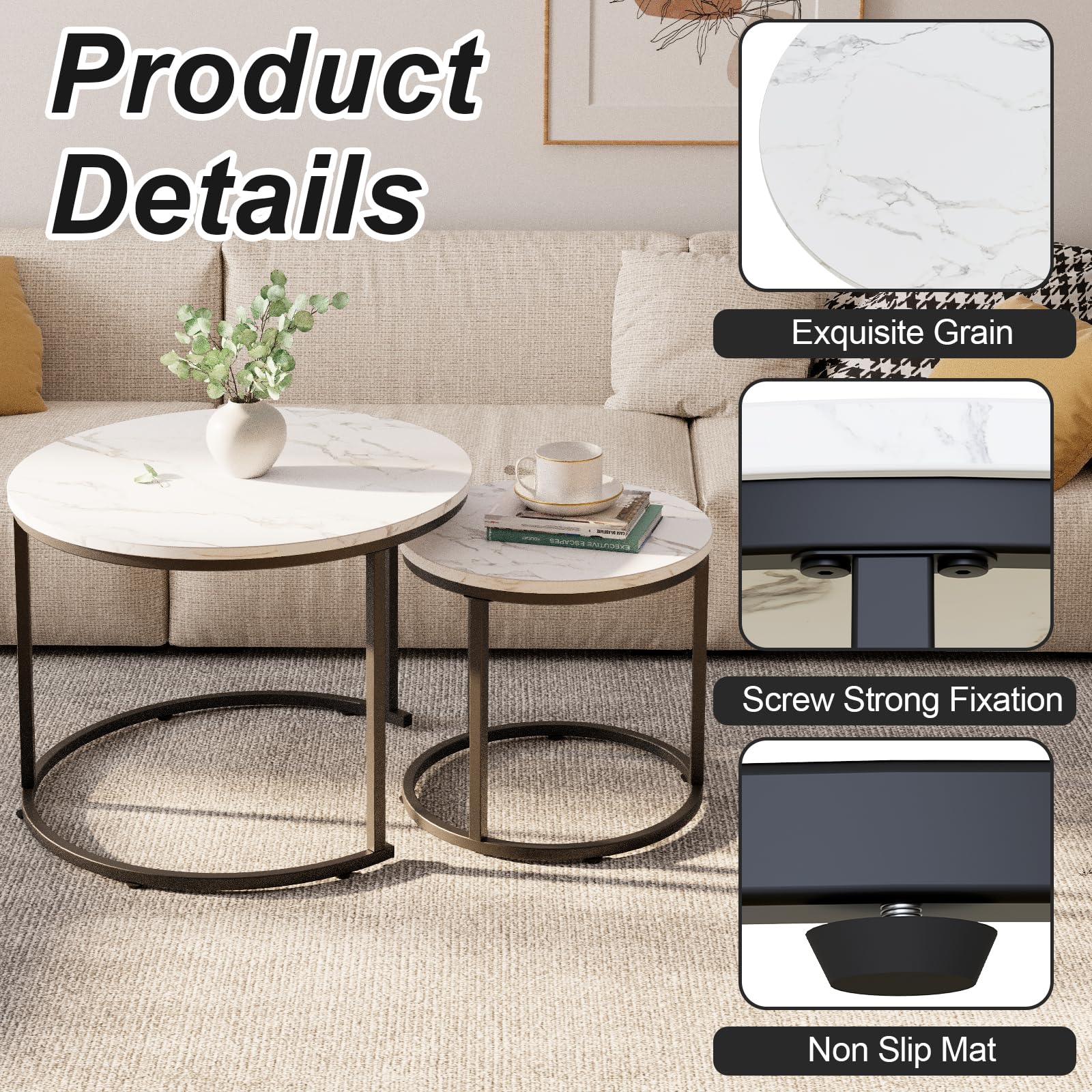 aboxoo two-tables nesting configuration for flexible living spaces.
