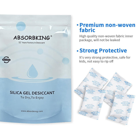 Absorbking food-safe desiccants for household storage.