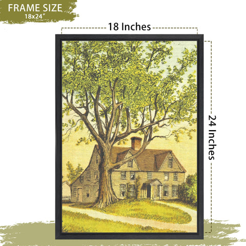 Abtgt 18x24 canvas floating frame black finish complements diverse artworks.