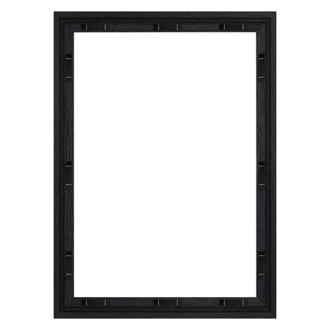 Abtgt 18x24 canvas floating frame front view with slim black profile for elegant displays.