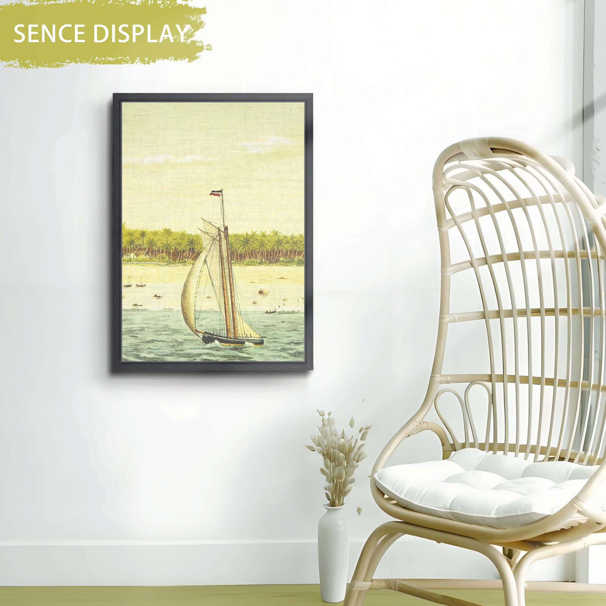 Abtgt 18x24 canvas floating frame in-use shows easy artwork changes.