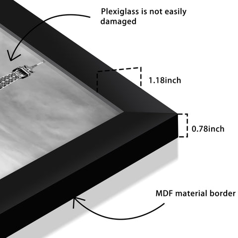 Abtgt black frame closeup highlighting classic design.
