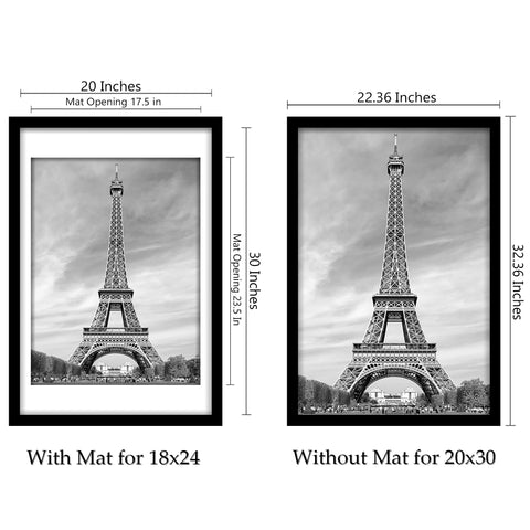Abtgt 20x30 frame without mat for poster display in modern spaces