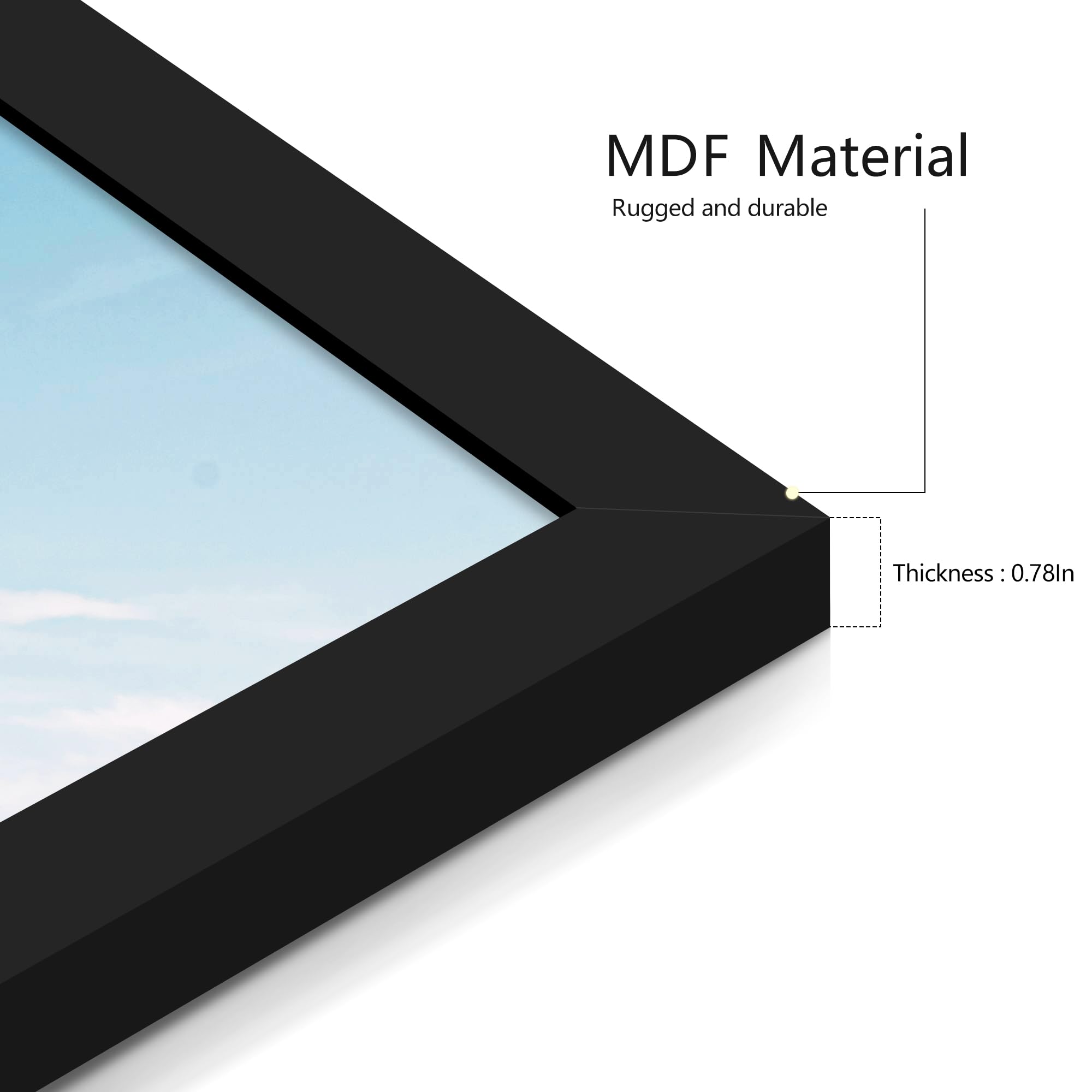 Abtgt 27x40 wall display setup with three coordinated frames