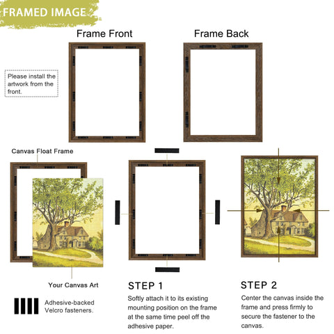 Abtgt brown floater frame depth 0.9in close-up highlighting sturdy construction.