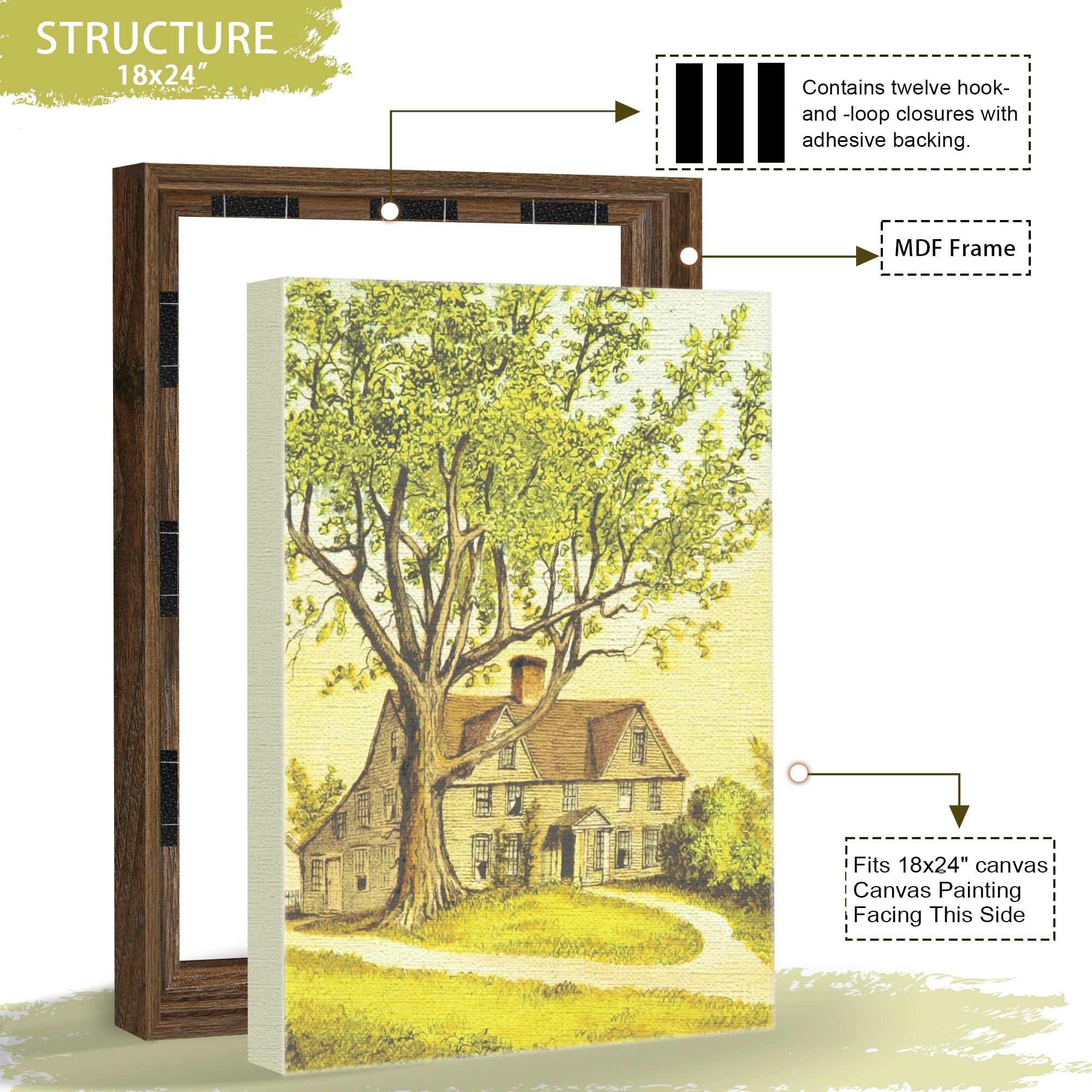 Abtgt Four sawtooth hooks for quick wall hanging