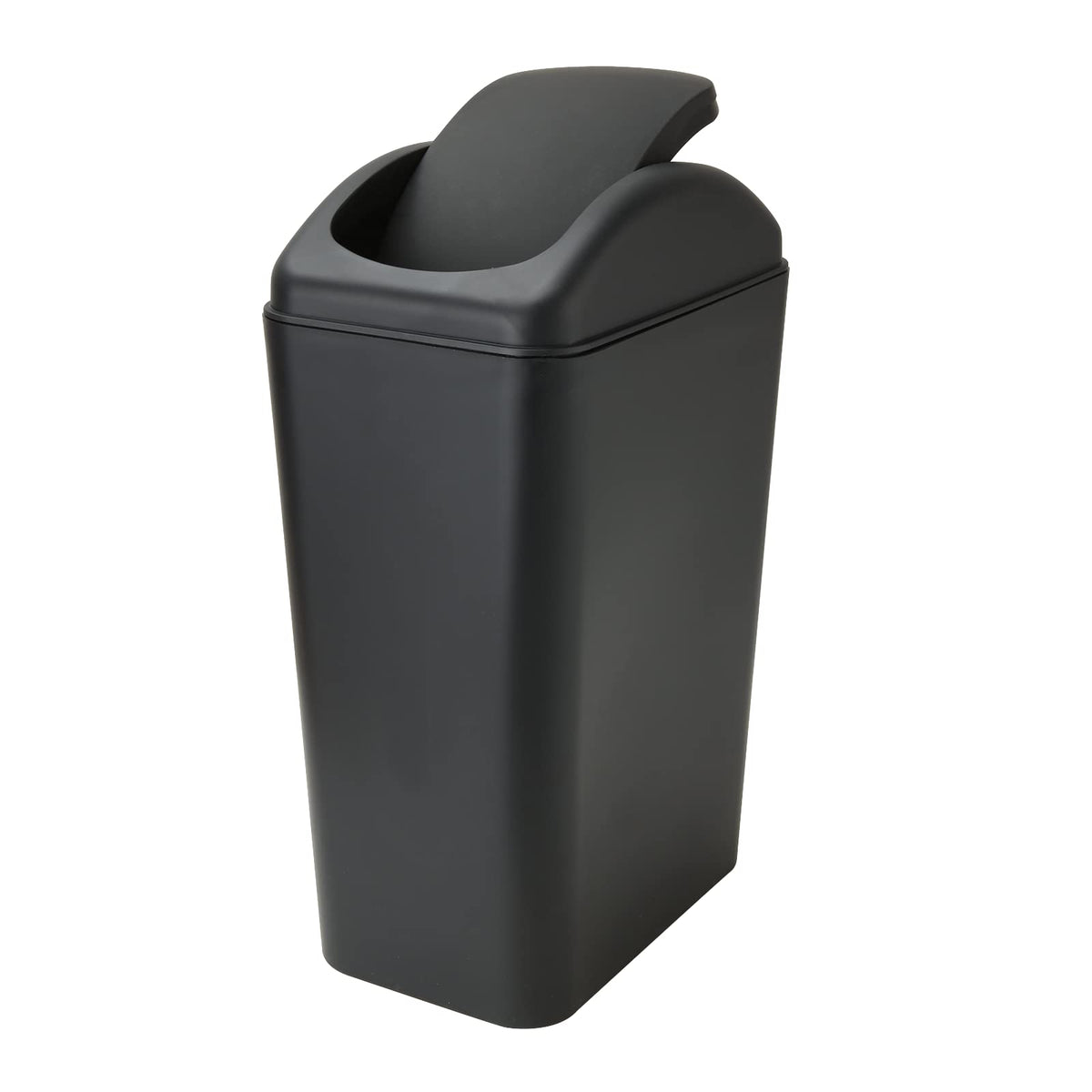 ABuff small lidded trash can with secure lid for compact spaces