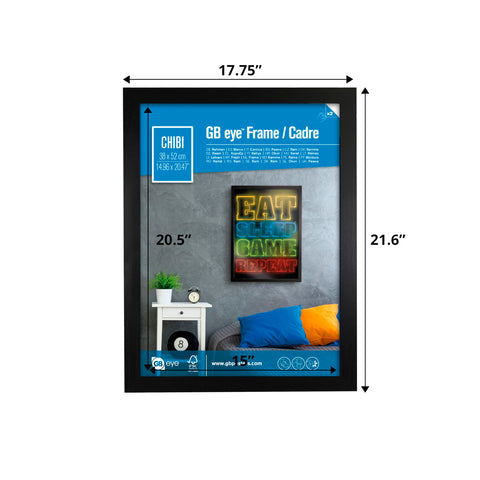 ABYSTYLE GB Eye frame side profile ideal for wall mounting.