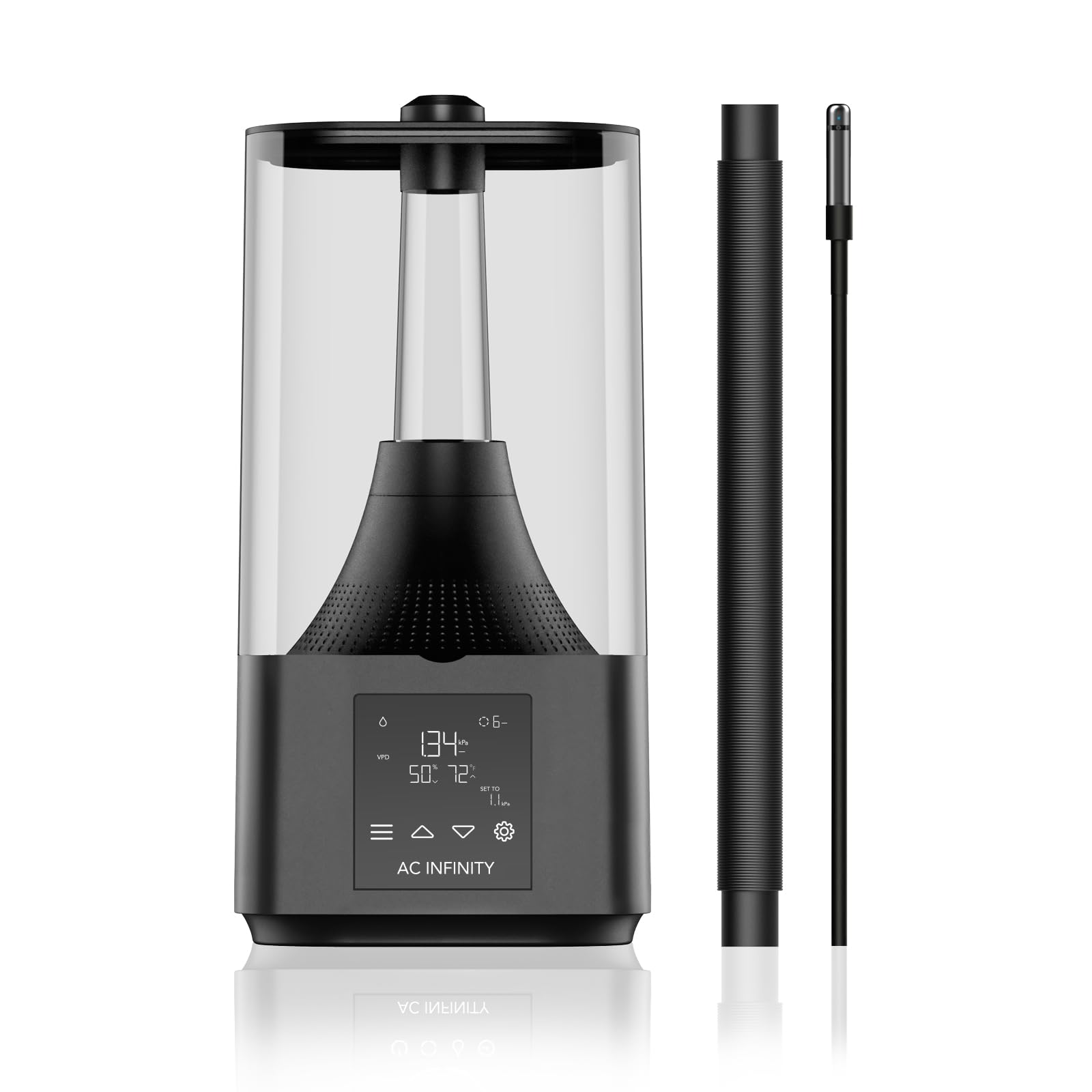 AC Infinity CLOUDFORGE T3 front view with 4.5L reservoir for steady humidity