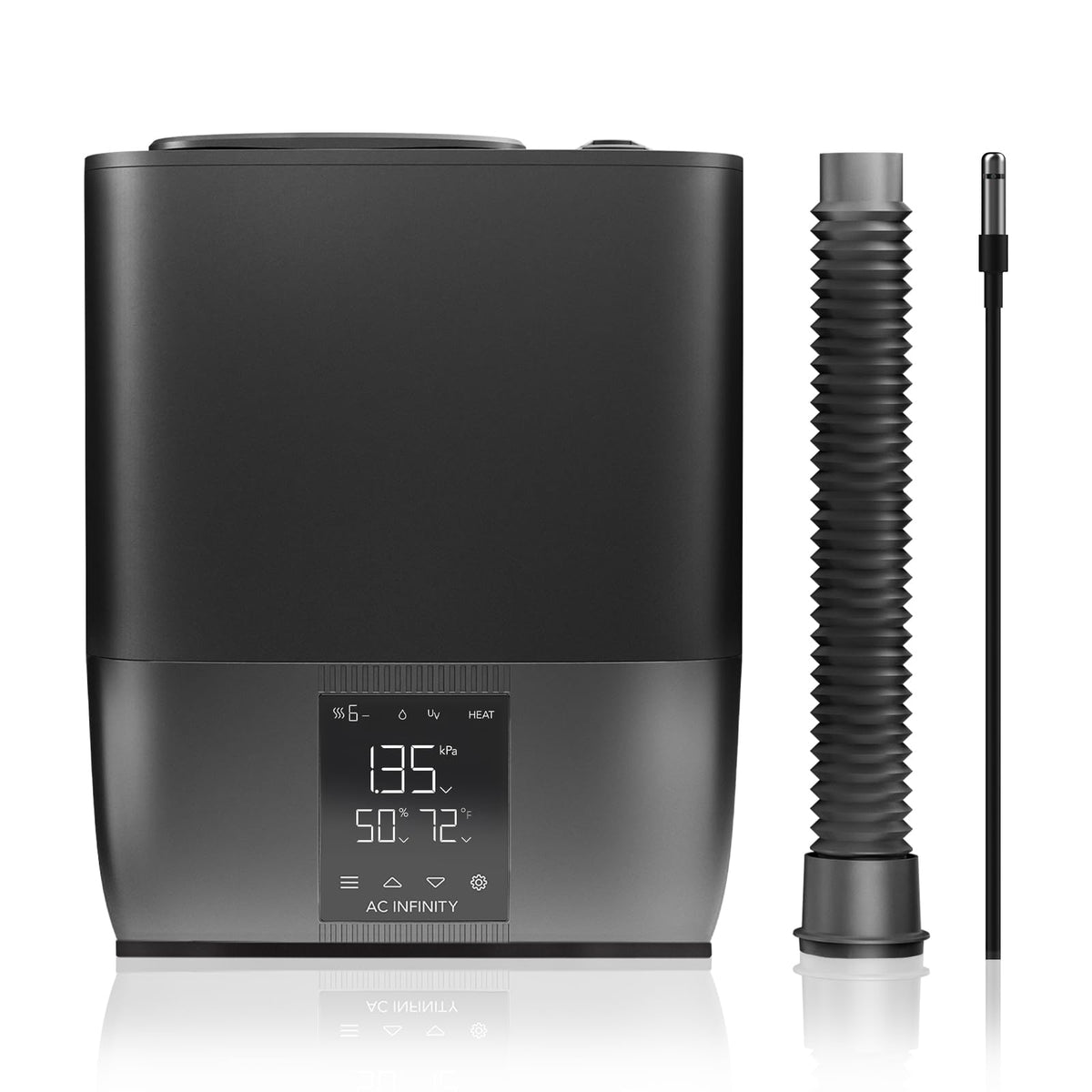 AC Infinity CloudForge T5 warm-mist humidifier setup for precise humidity control in grow tents.