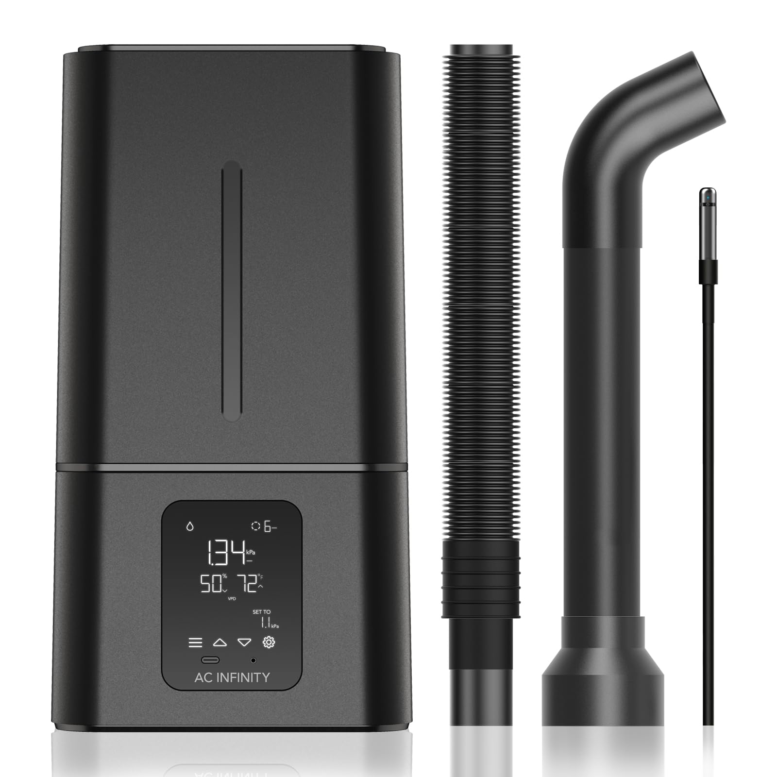 AC Infinity CloudForge T7 humidifier front view for precise humidity control in grow tents.