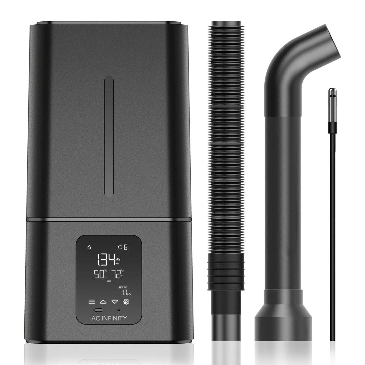 AC Infinity CloudForge T7 humidifier front view for precise humidity control in grow tents.