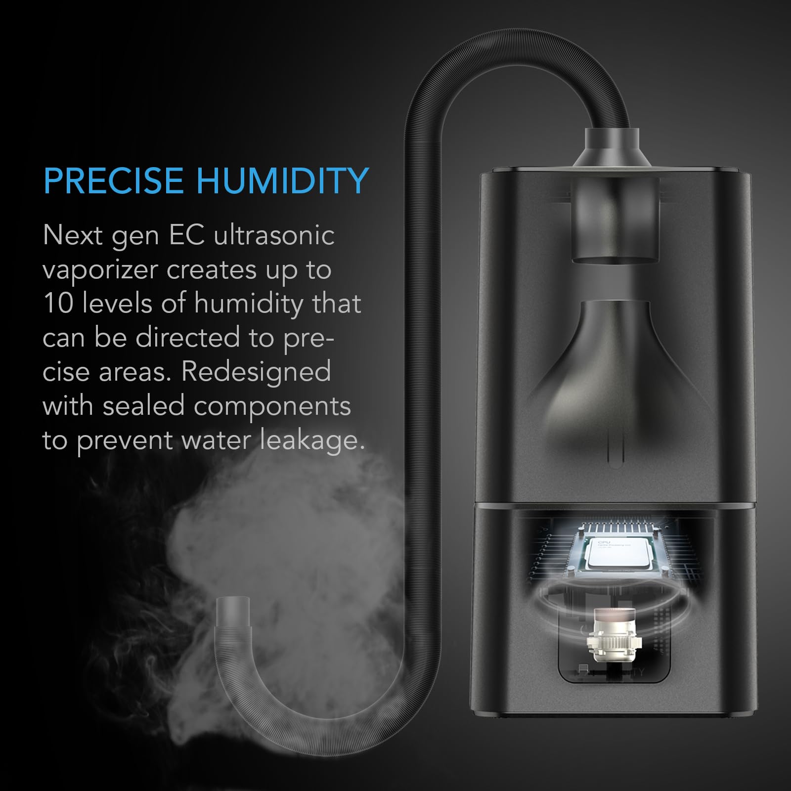 AC Infinity CloudForge T7 no-leak seal design prevents spills during operation.