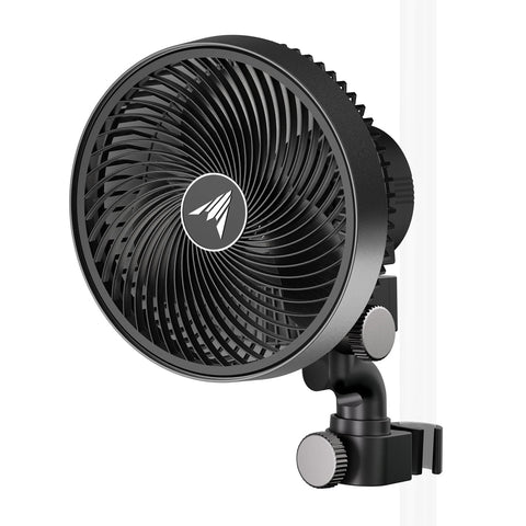 AC Infinity CLOUDRAY S6 clip fan in action delivering steady airflow for a grow tent