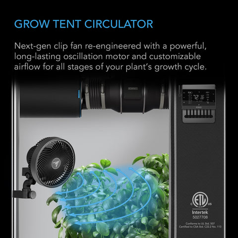 AC Infinity CLOUDRAY S6 EC motor detail showing durable, smooth airflow