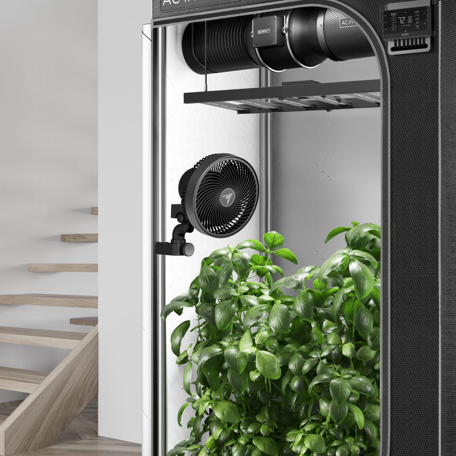 AC Infinity CLOUDRAY S6 grow tent setup with flexible placement