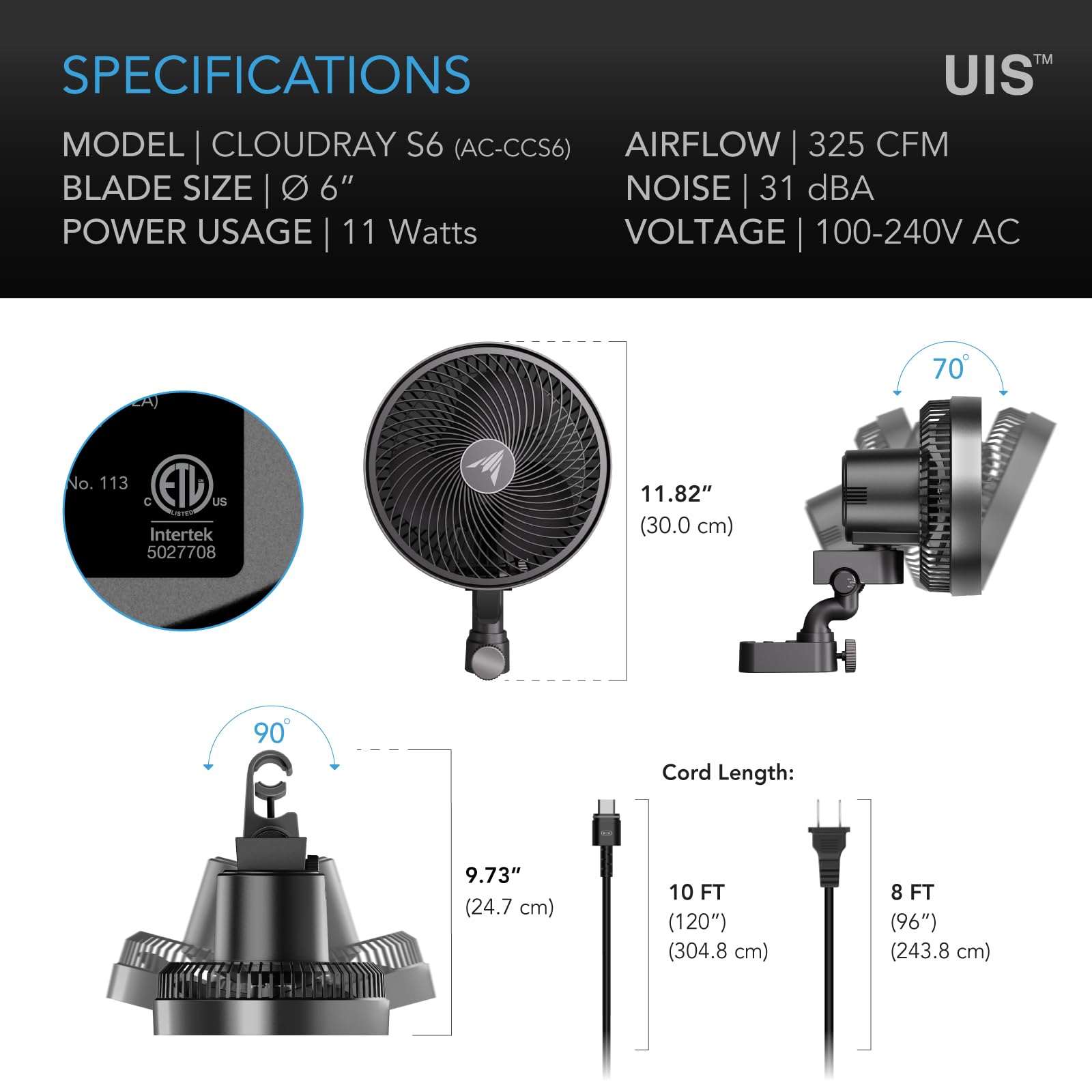 AC Infinity CLOUDRAY S6 WiFi app control setup with UIS controller