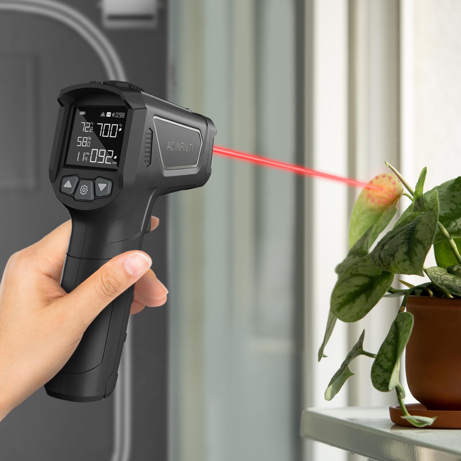 AC Infinity VPD Thermometer helps calibrate smart controllers for grow devices.