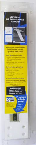 AC Safe AC-160 bracket installed on a window unit with quick setup