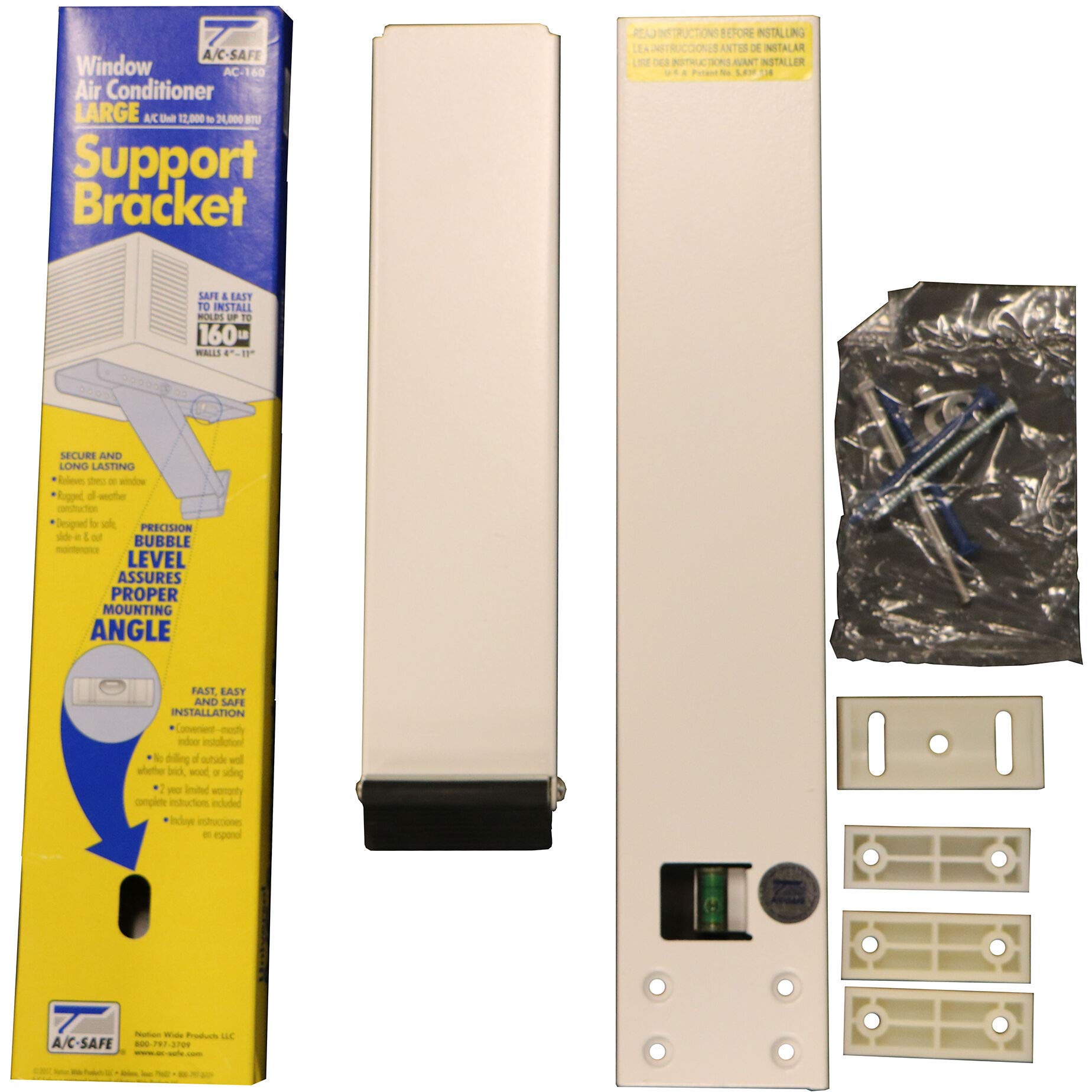 AC Safe supports walls 4 to 11 inches thick for flexible mounting