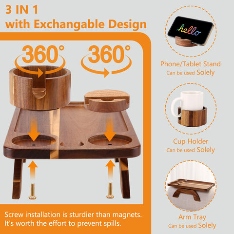 Acanacle arm-fit up to 12.2 inches ensures versatile attachment