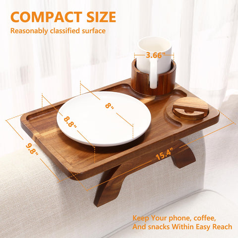Acanacle cup holder with 360° rotation enabling easy access from either side