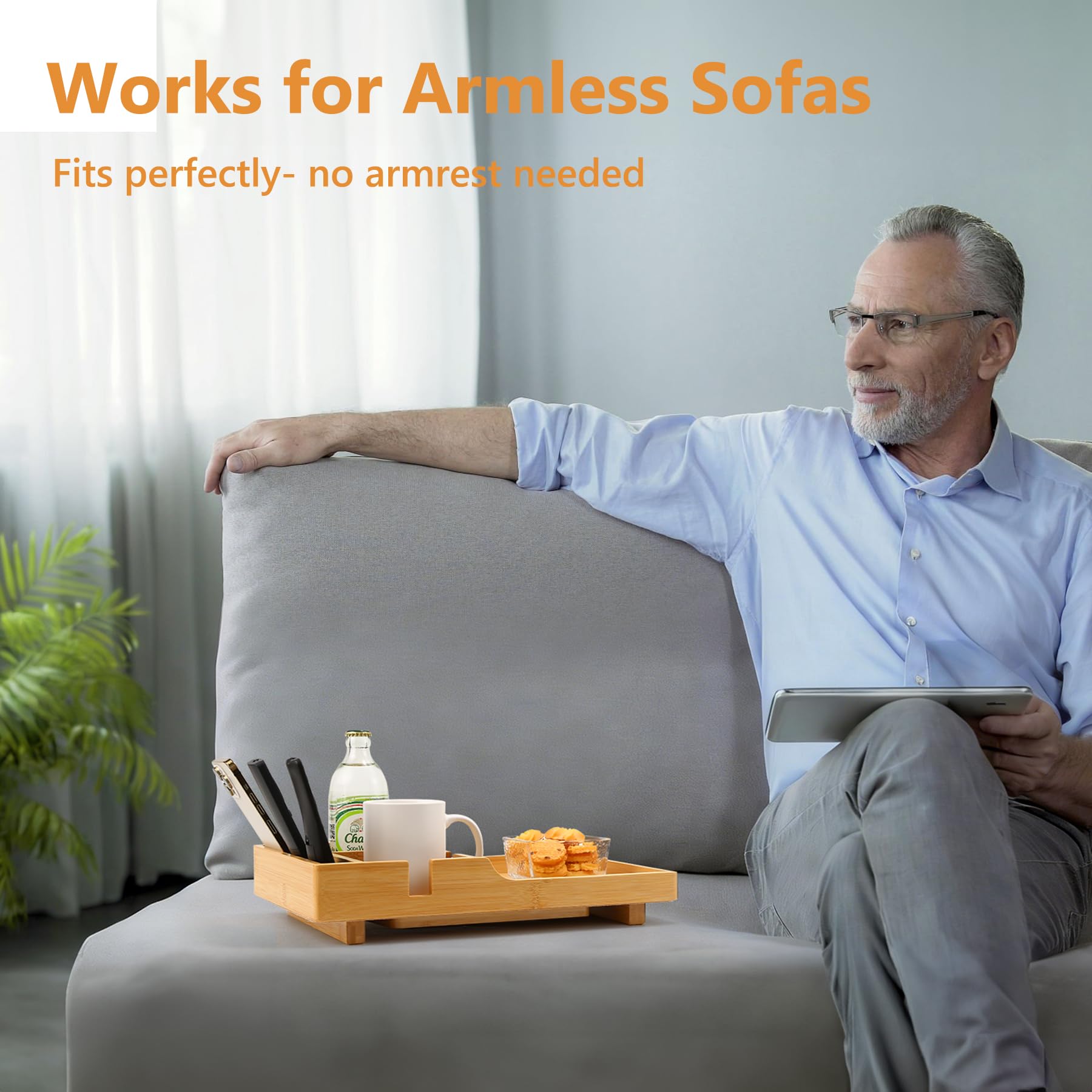 Acanacle natural bamboo surface is easy to wipe clean after use.