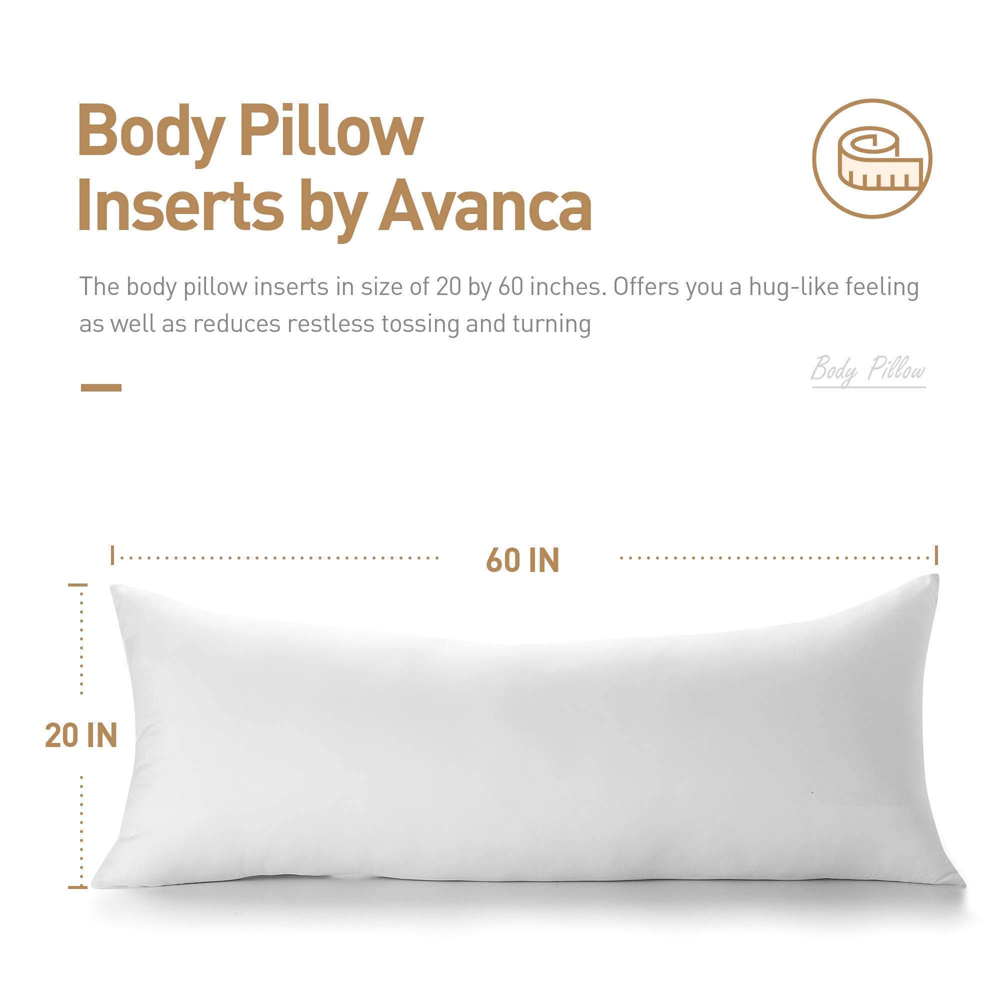Acanva 400-thread-count cover 20x60 white keeps skin-friendly, breathable comfort
