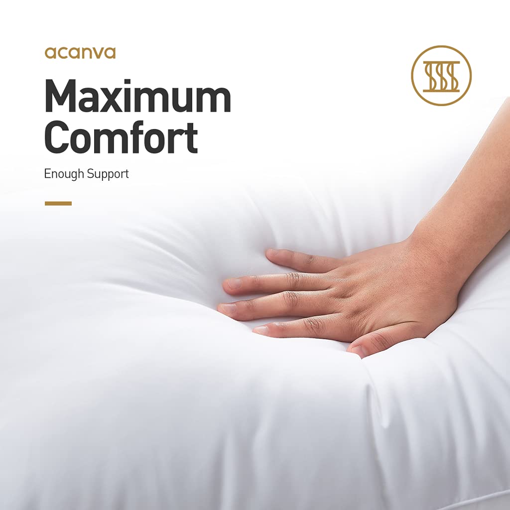 Acanva breathable microfiber cover emphasizes skin-friendly softness.