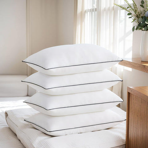 Acanva king size pillows 4-pack — front view, plush comfort for any sleeping position