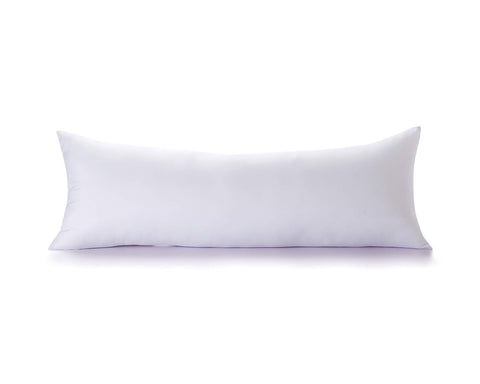 Acanva fluffy bed pillow insert 20x60 white delivering full body support for side sleepers