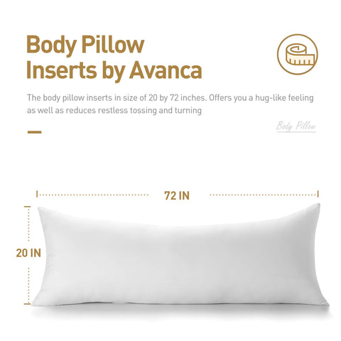 Acanva machine washable pillow insert for easy care