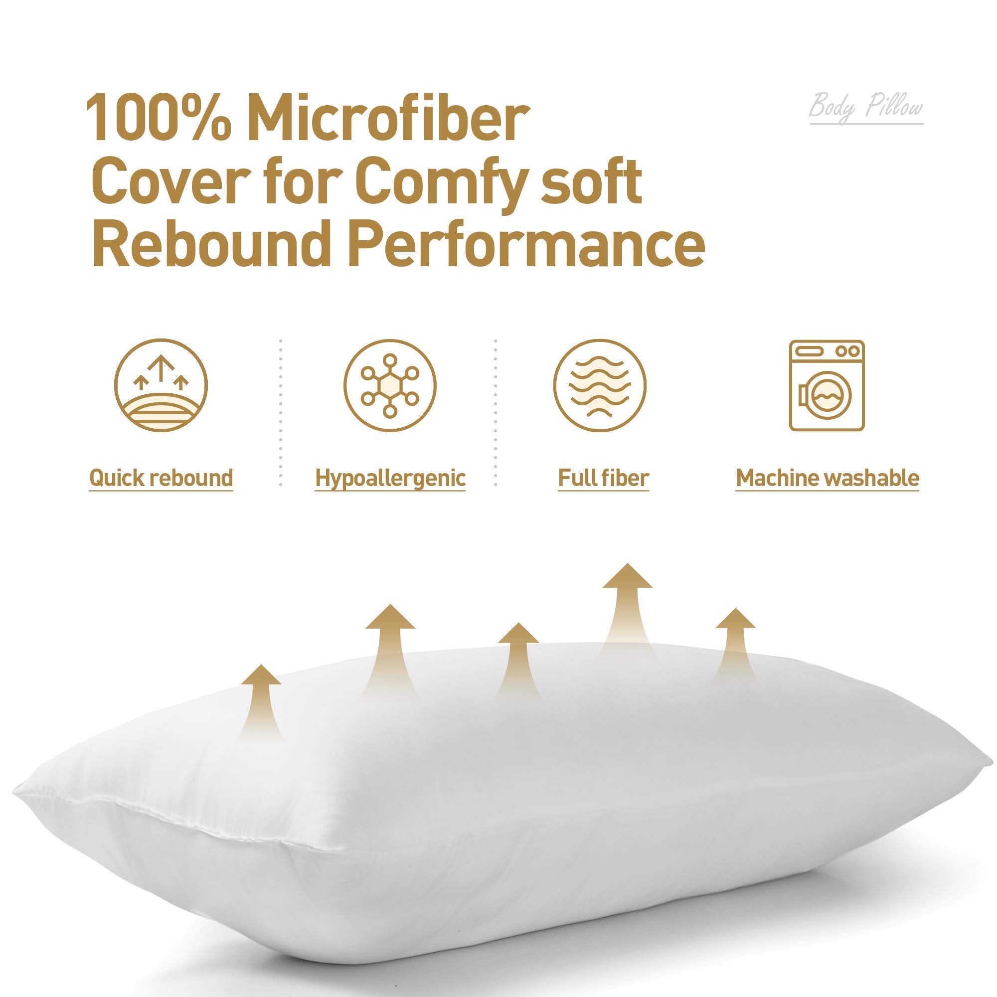 Acanva multifunctional pillow insert suits pregnancy, nursing, and reading in bed