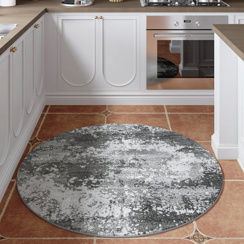 Acapet soft low-pile round rug feels plush underfoot.
