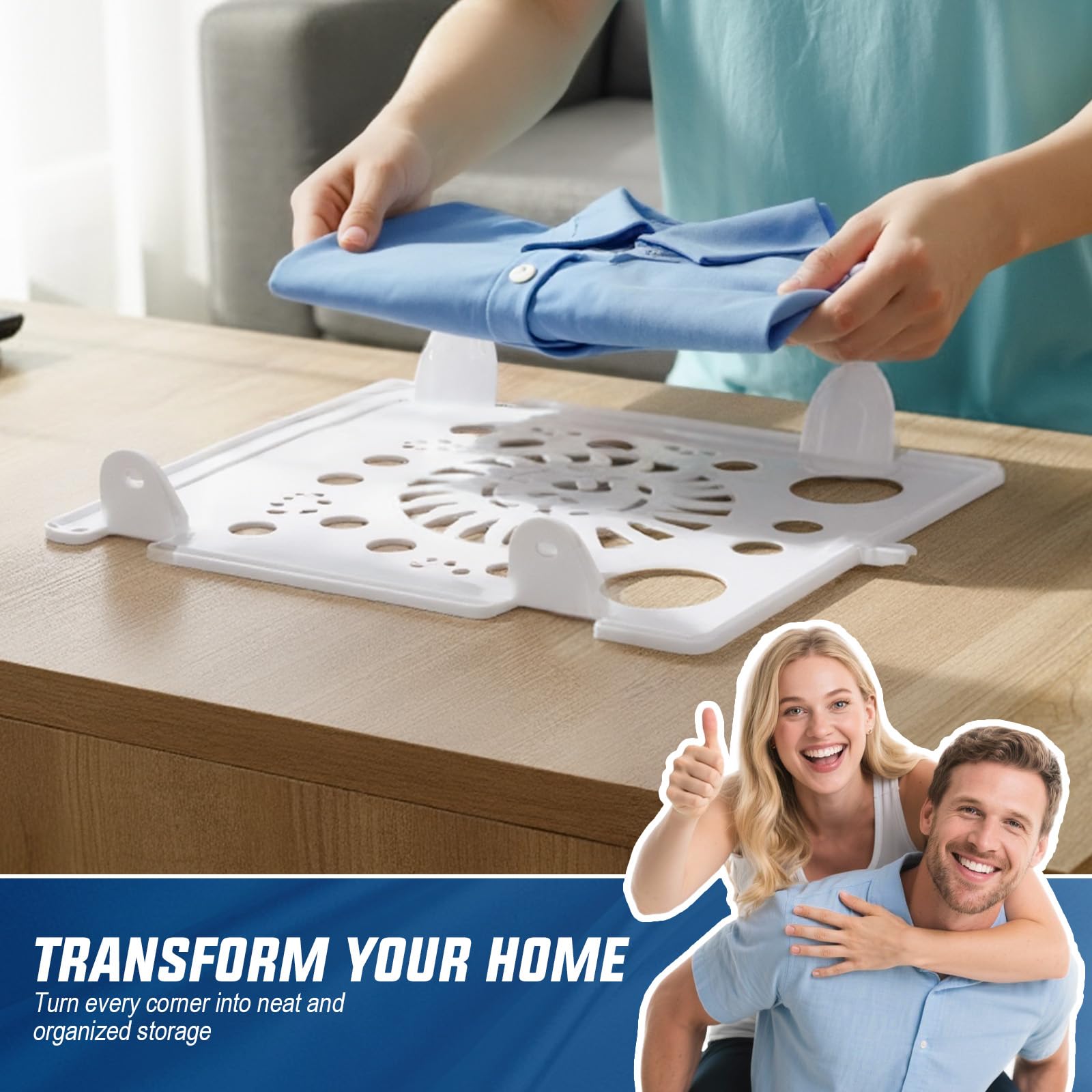 Accenter tshirt organizer open-front design offers quick access to clothing