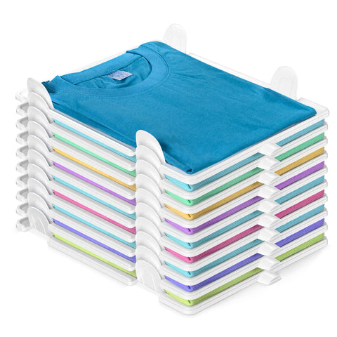 Accenter tshirt organizer stackable closet trays offer neat storage and quick access.