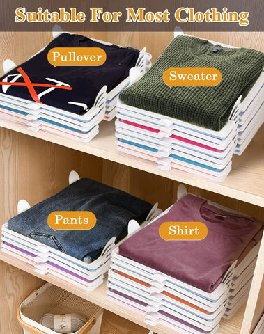 Accenter tshirt organizer vertical storage solution maximizes closet space.