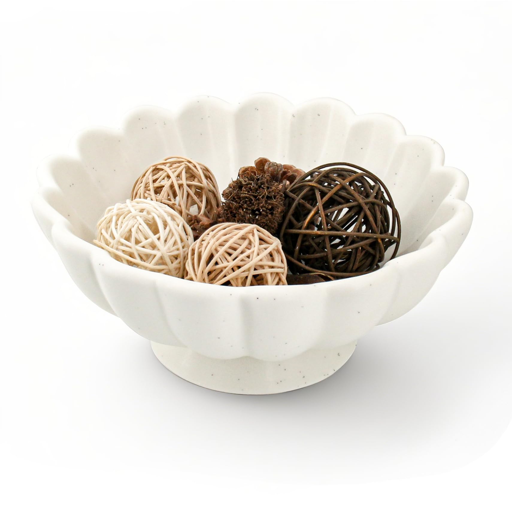 Accessoryway 8inch white scalloped bowl ready for gifting at events