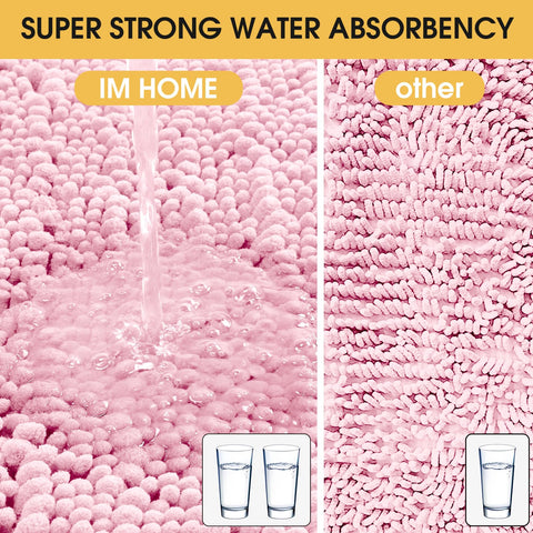 ACCUMTEK bath rug small 17x24 provides cozy matting near sinks and toilets.