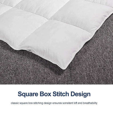 Edge piping detail on ACCURATEX king duvet insert adds durability.
