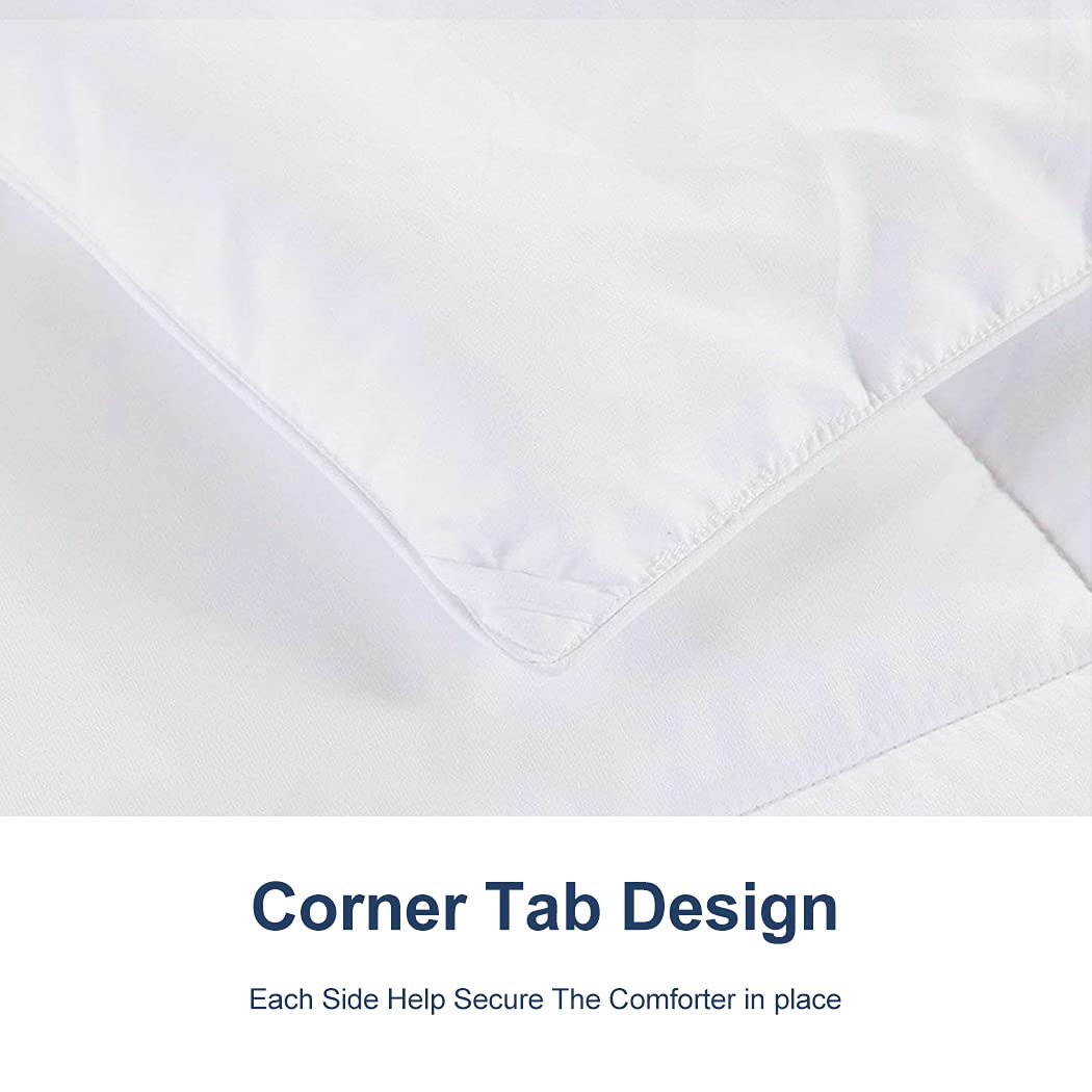 ACCURATEX queen duvet insert showing box stitching to keep filling in place.