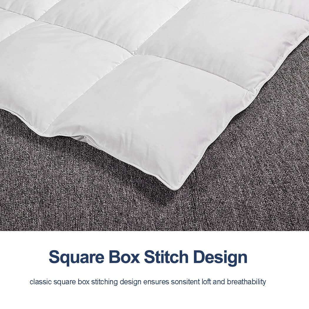 ACCURATEX duvet insert with eight corner tabs to secure with a cover.