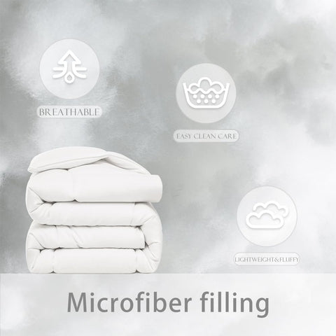 ACCURATEX microfiber fill evenly distributed for light, airy warmth.