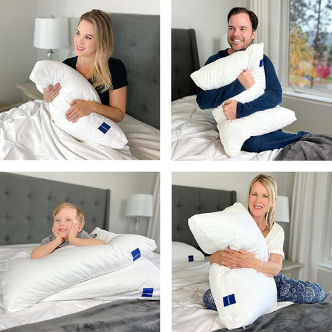 ACCURATEX breathable-cotton cover pillow facilitates airflow for cooler sleep.
