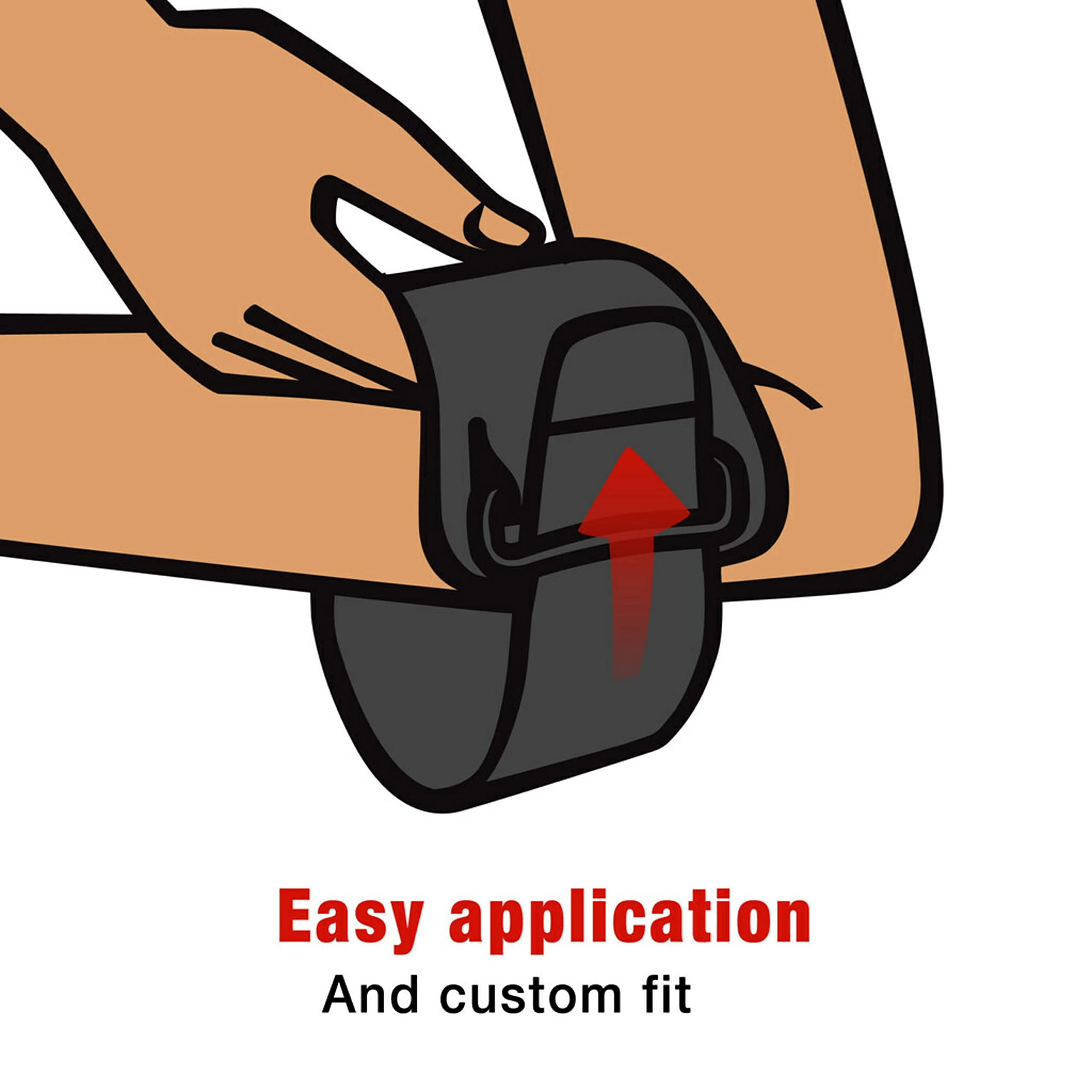 ACE Sport Elbow Strap breathable fabric keeps skin dry during sessions.
