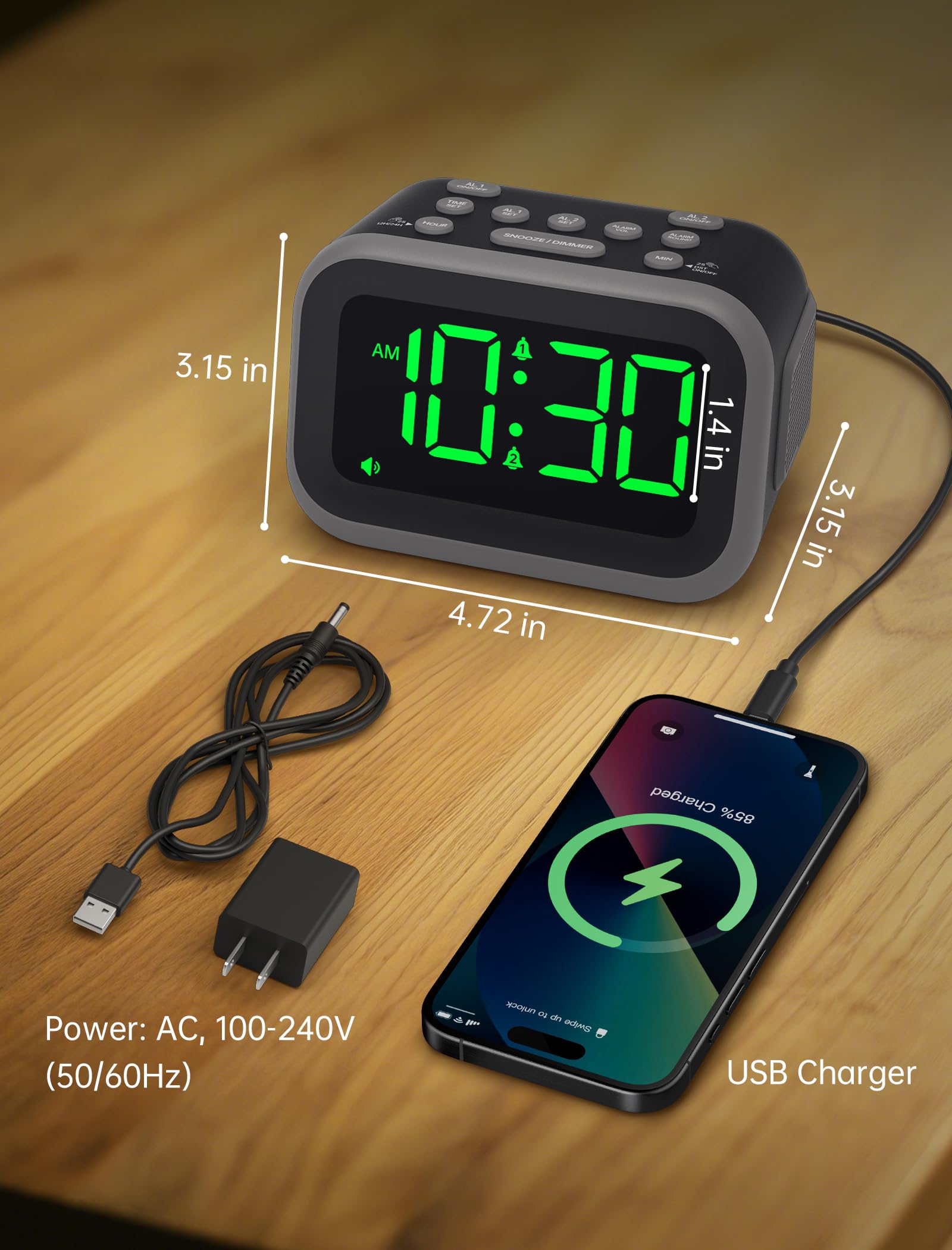 Acedeck dual-power design with AC and battery backup for peace of mind