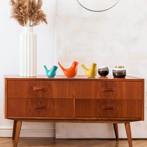 AceOrbit desktop bird statue enhances home or office decor with elegance