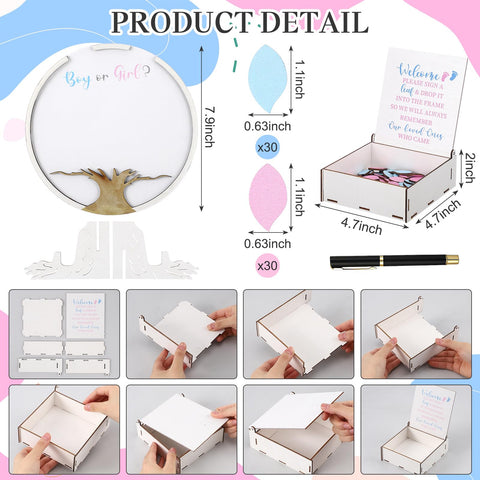 AceOrbit circular display stand highlights votes clearly during baby shower.
