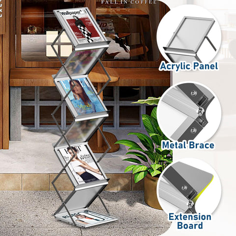AceShow folded design demonstrating compact storage at 4.5 inches