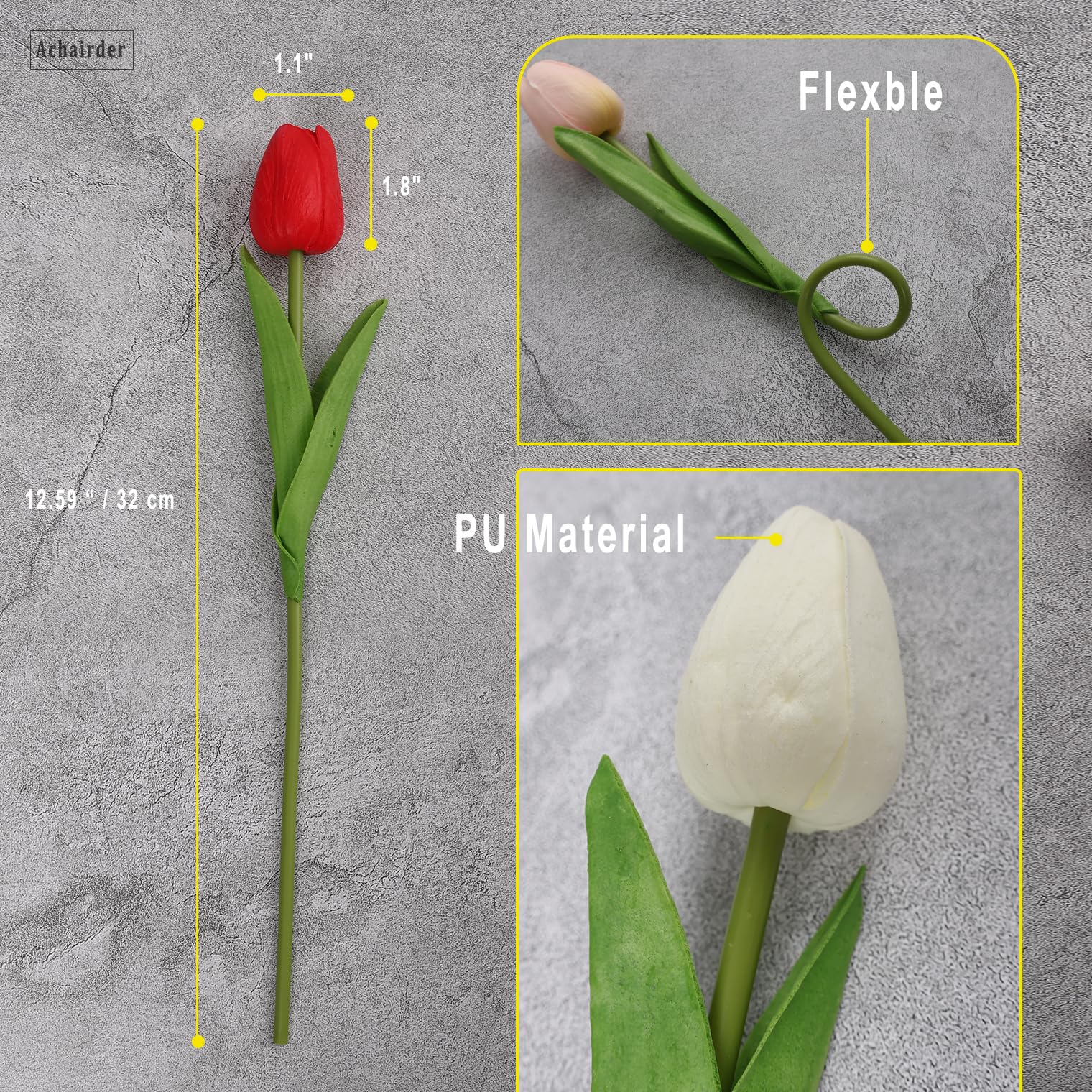 Achairder tulips perfect for wedding centerpieces with elegant ambiance.